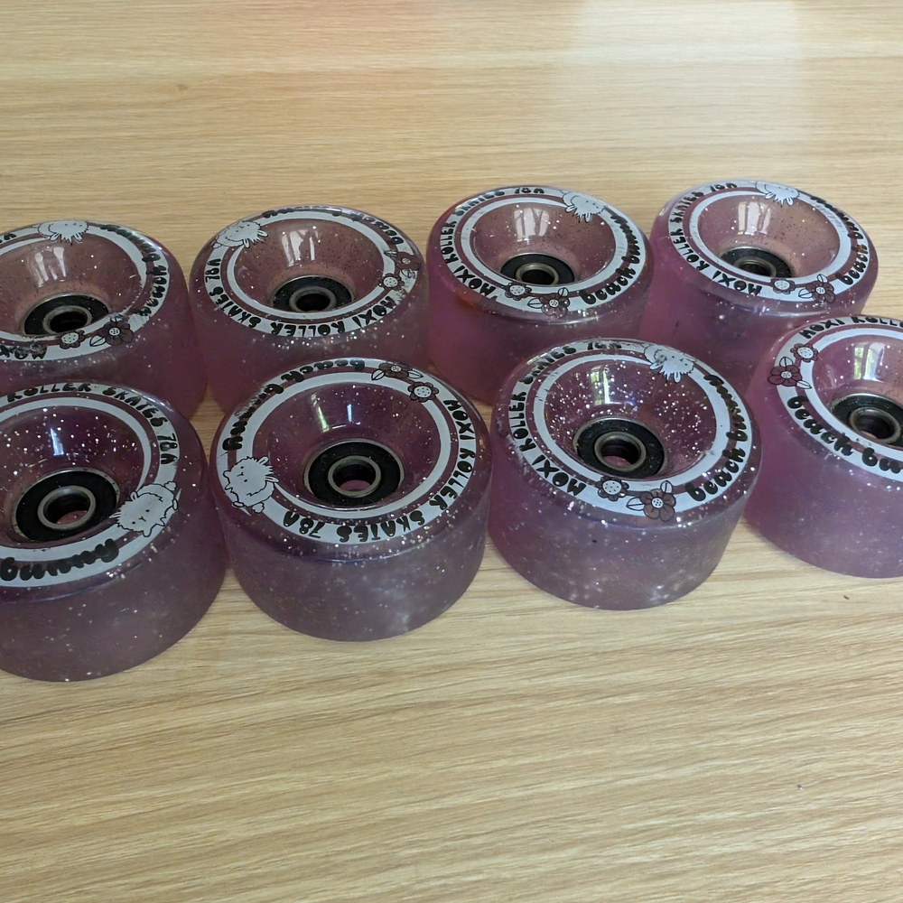 COPY - Purple Glitter Moxi Wheels